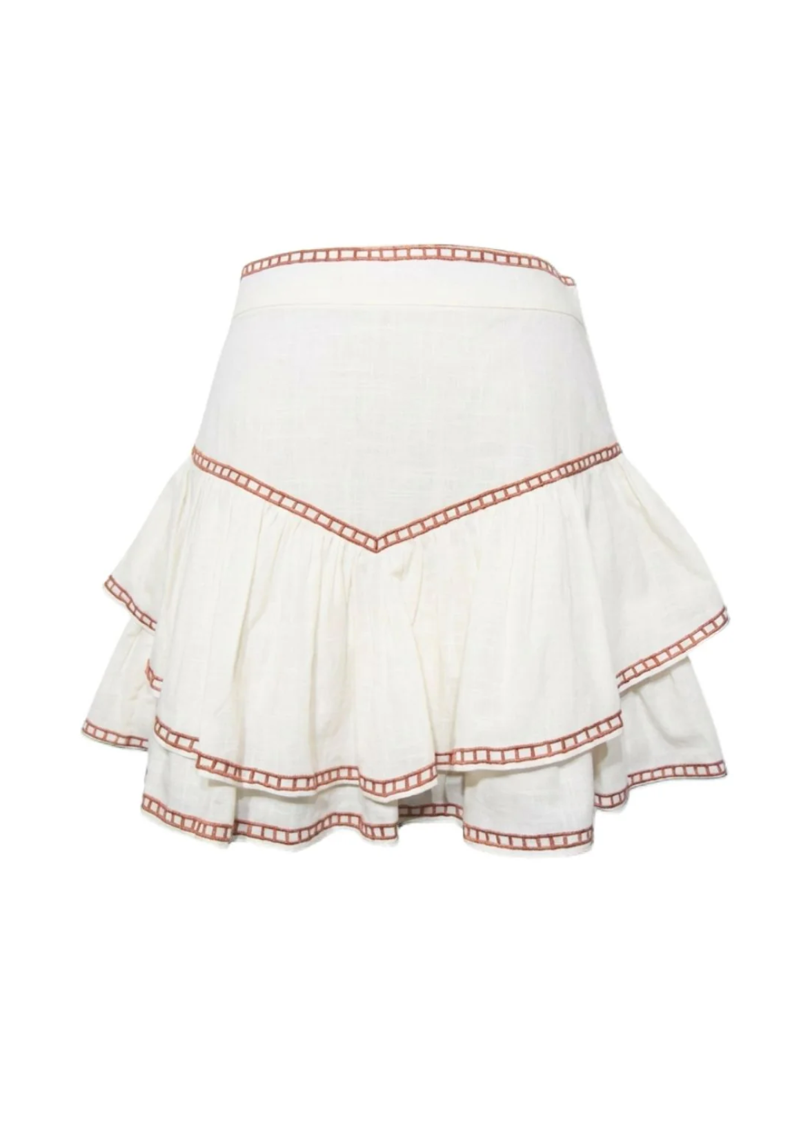 Vannie Skirt Papyrus/Brunt Orange Skjørt